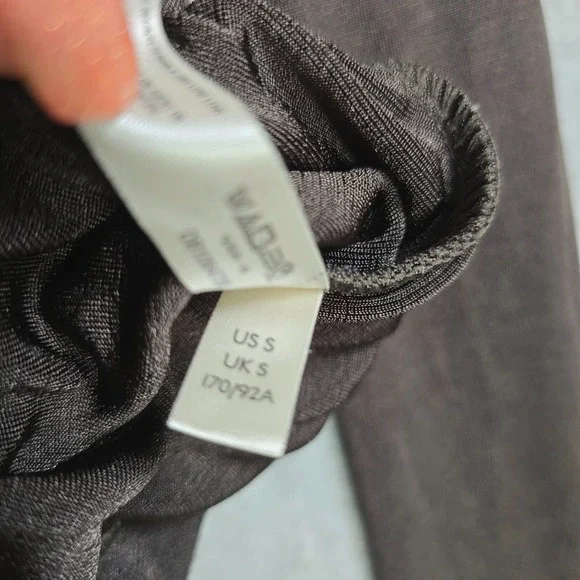 Free People Intimately Size S Chocolate CoquetteDrape Long Sleeve Thong Bodysuit - Picture 4 of 8